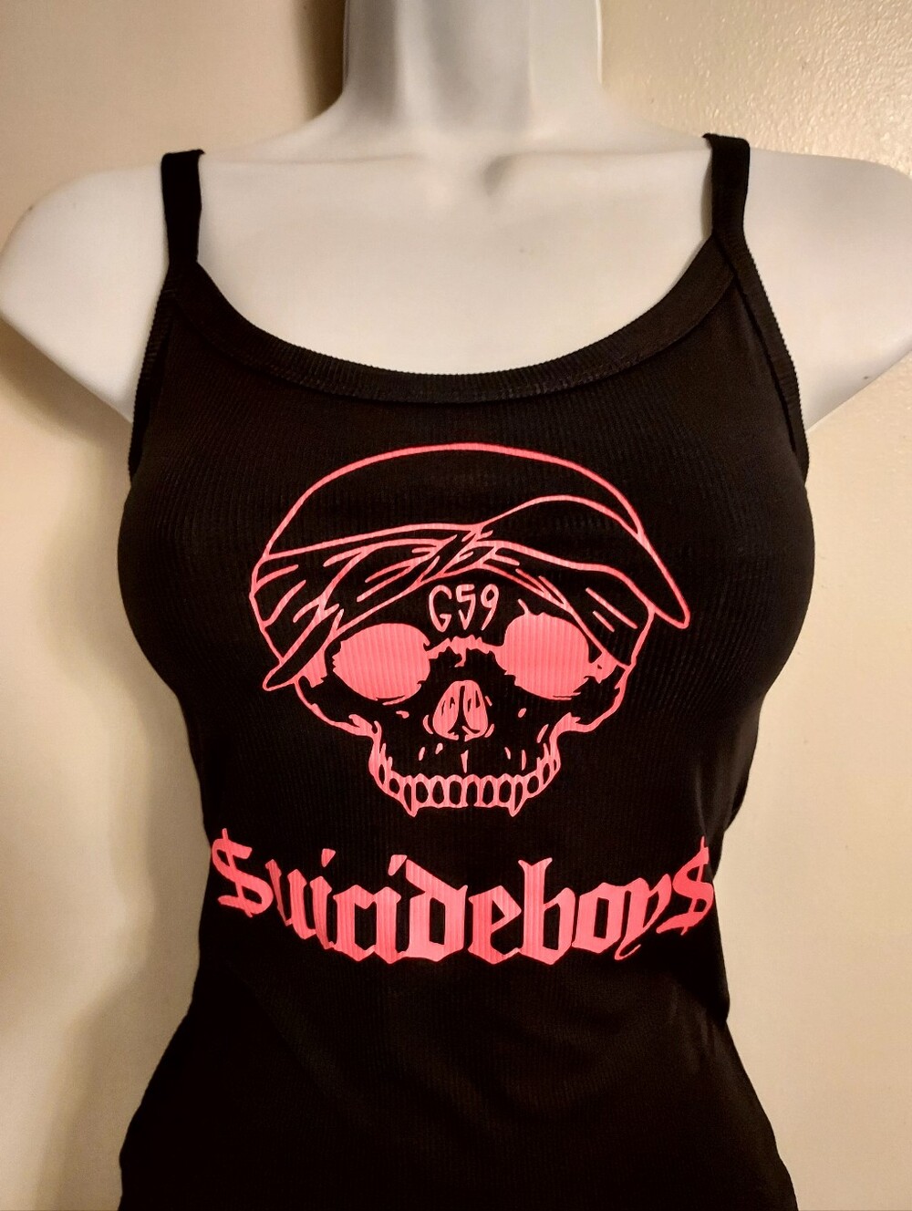 suicideboys tank FTP $uicideboy$  shirt hot pink matte suicideboys crop top fron